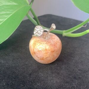 Vintage Natural Stone Apple Decor/Paperweight